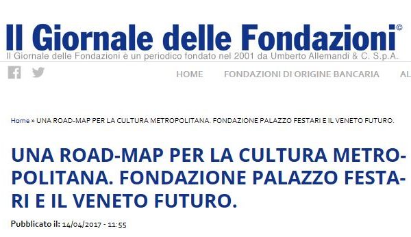 Articolo su Giornale delle Fondazioni