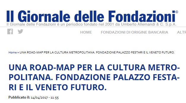 Articolo su Giornale delle Fondazioni