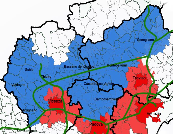 Mappa Veneto Centrale Fondazione Palazzo Festari