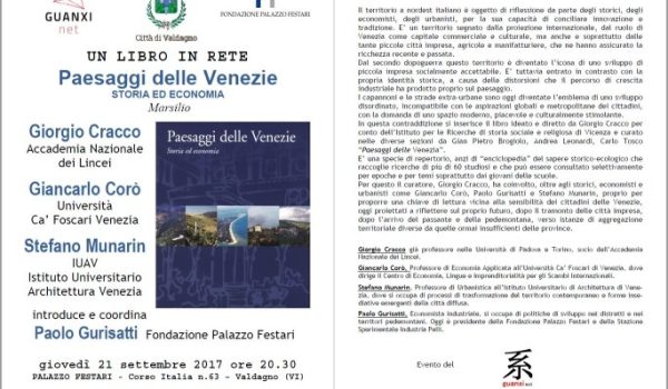 Locandina presentazioe libro Paesaggi delle Venezie